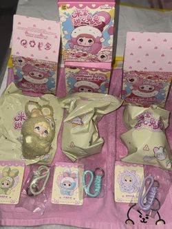 Nommi Baby v2 Sweetheart Bunny Series Plush Keychain