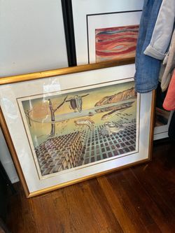 Artwork and frame - The Disintegration of the Persistence of Memory