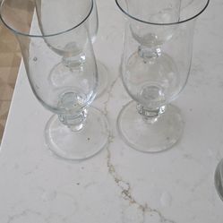 4 high top dansk glassware pieces