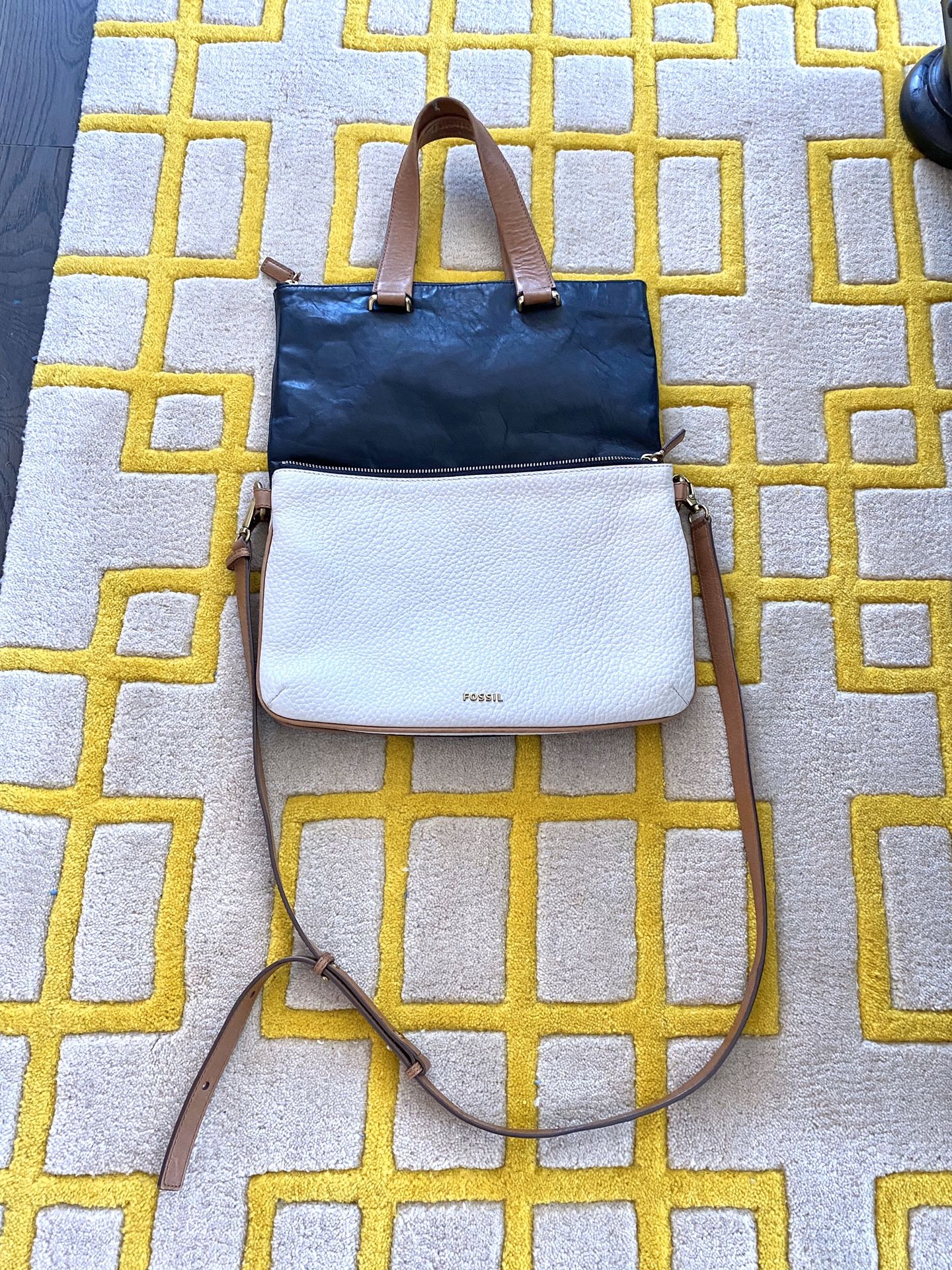 Fossil genuine leather Laptop purse