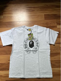 Chrome heart/bape tee