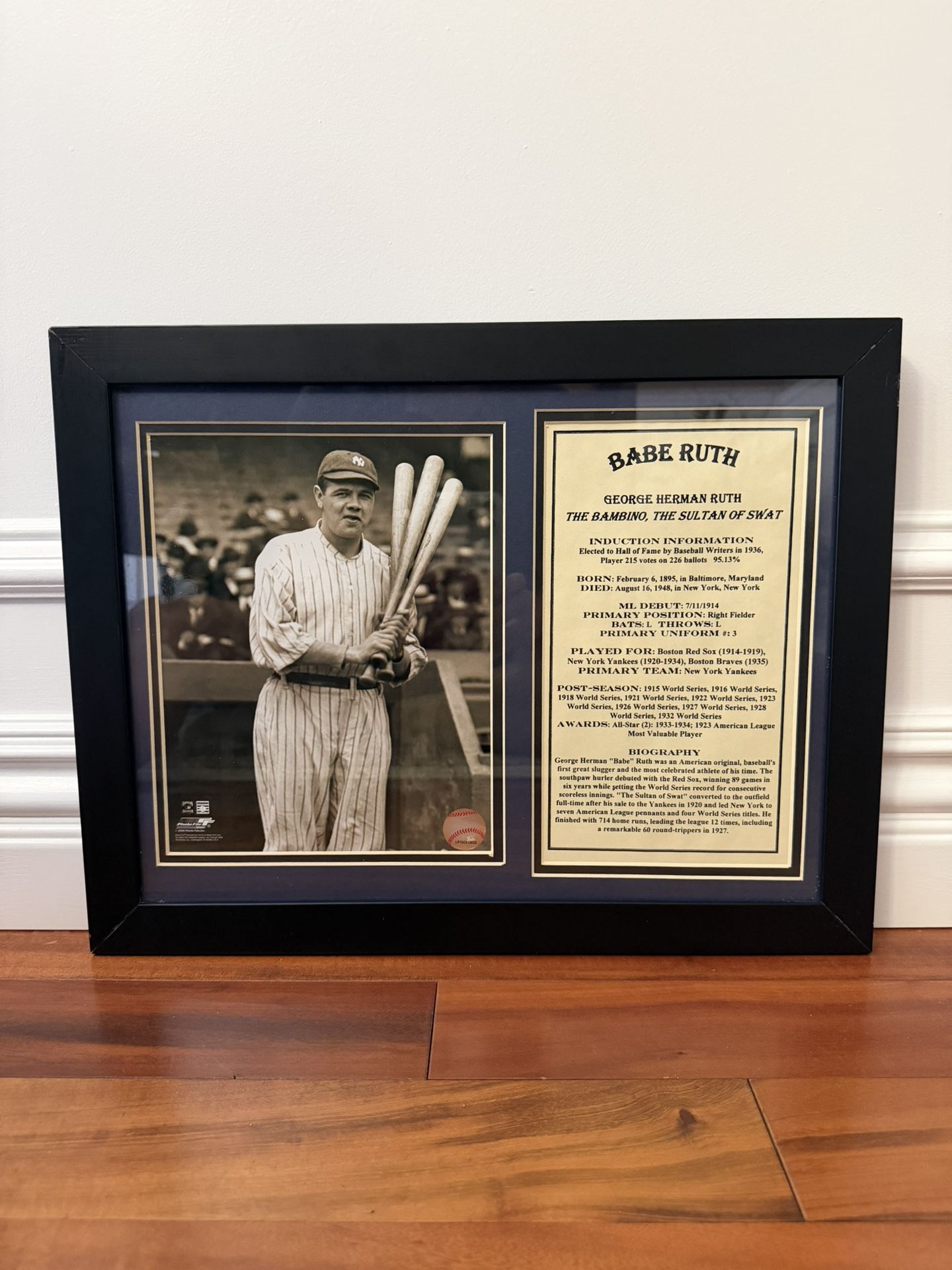 BABE RUTH PHOTO FRAME!!!