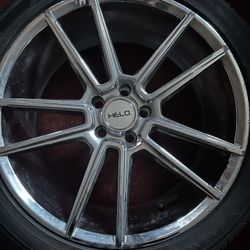 4 Helos Rims w/20" Yokohama 
254/45/r20 tires