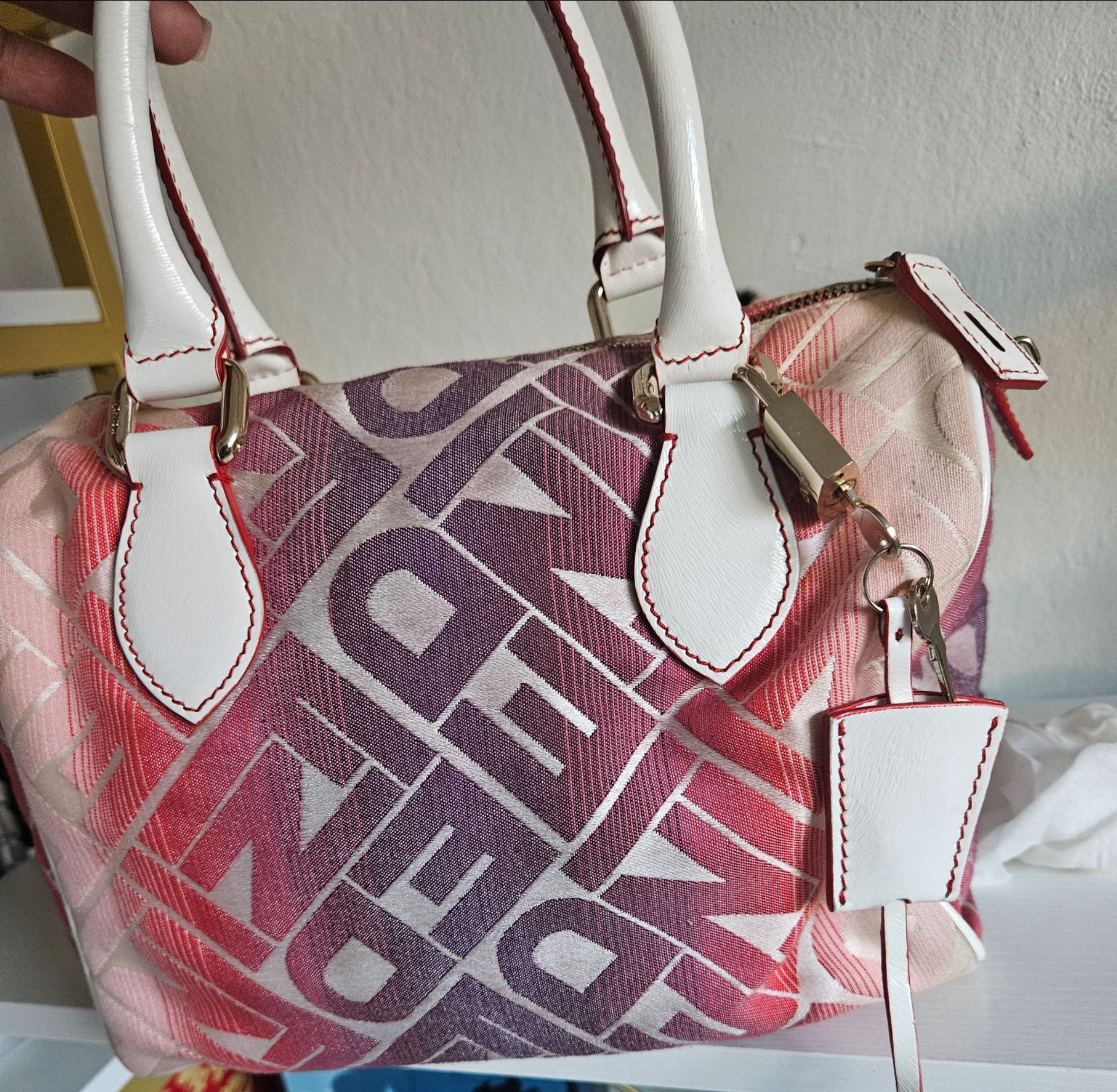 Fendi Pink and Cream Gradient Satchel
Fendi