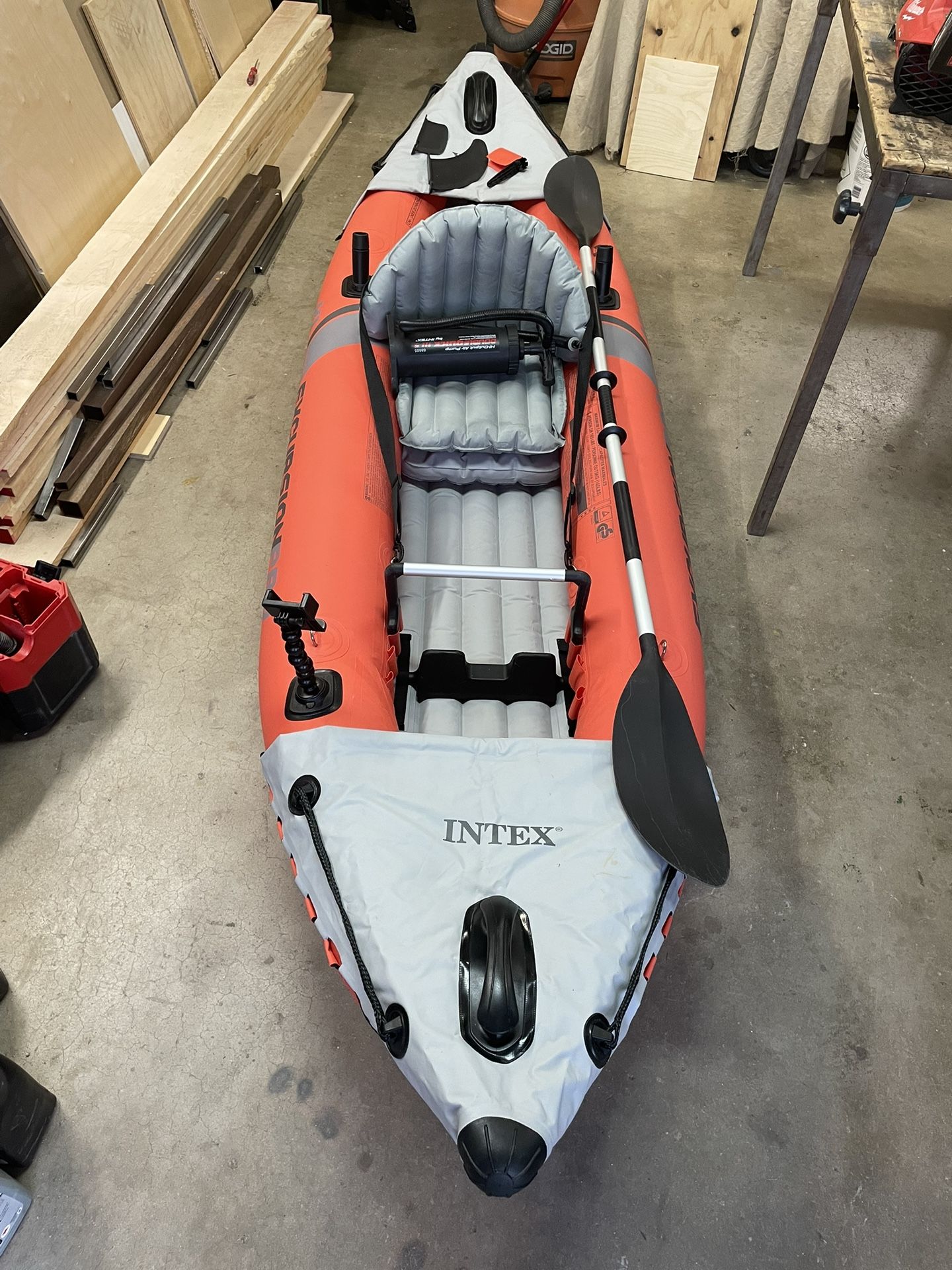 Intex 1 Person Inflatable Fishing Kayak