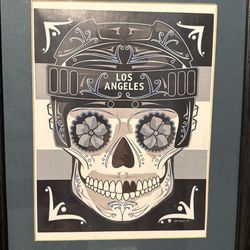 LOS  ANGELES KINGS SUGAR SKULLS CUSTOM FRAME