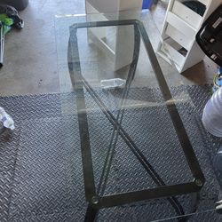 Glass coffee table