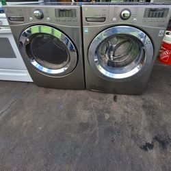 Stainless Steel Washer And Dryer Set Lg