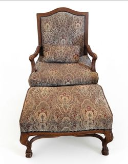 Armchair and ottoman