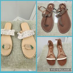 Sandals (3  pair)