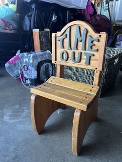 Vintage Wood Time Out Chair
