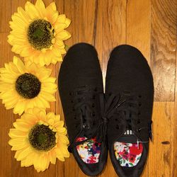 NOBULL OUTWORK BLACK DAISY FLORAL OG STRENGTH TRAINING SNEAKER