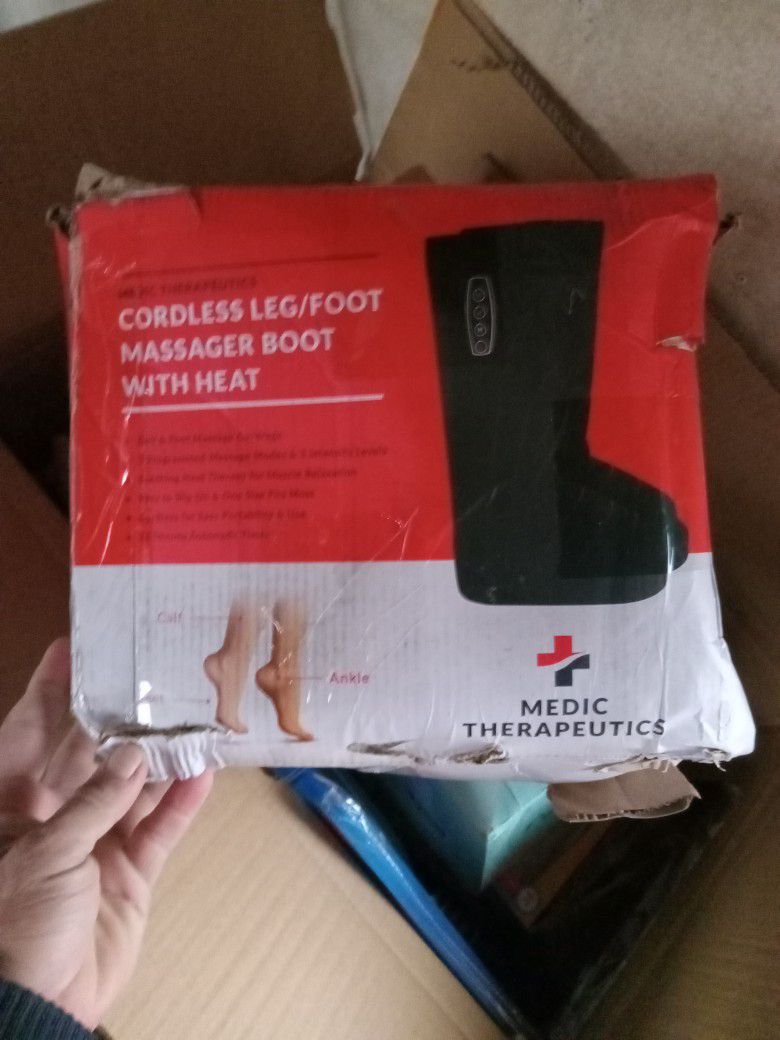 Medic Therapeutics Cordless Leg / Foot Massager Boot With Heat