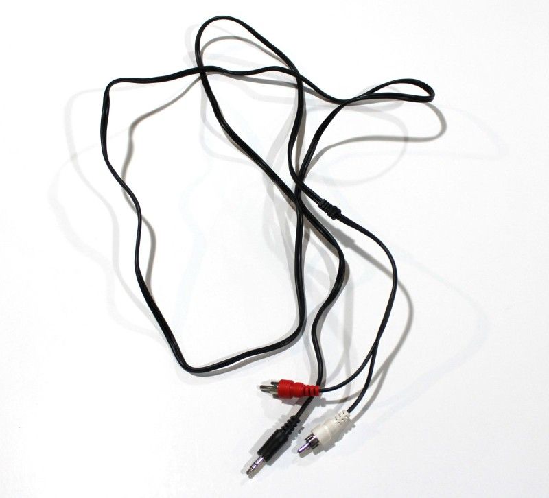 3.5mm (1/8") Stereo Aux Male Jack to 2 RCA Male Audio Cable - 6ft, Music, TV, PC