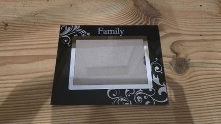 Family glass photo frame