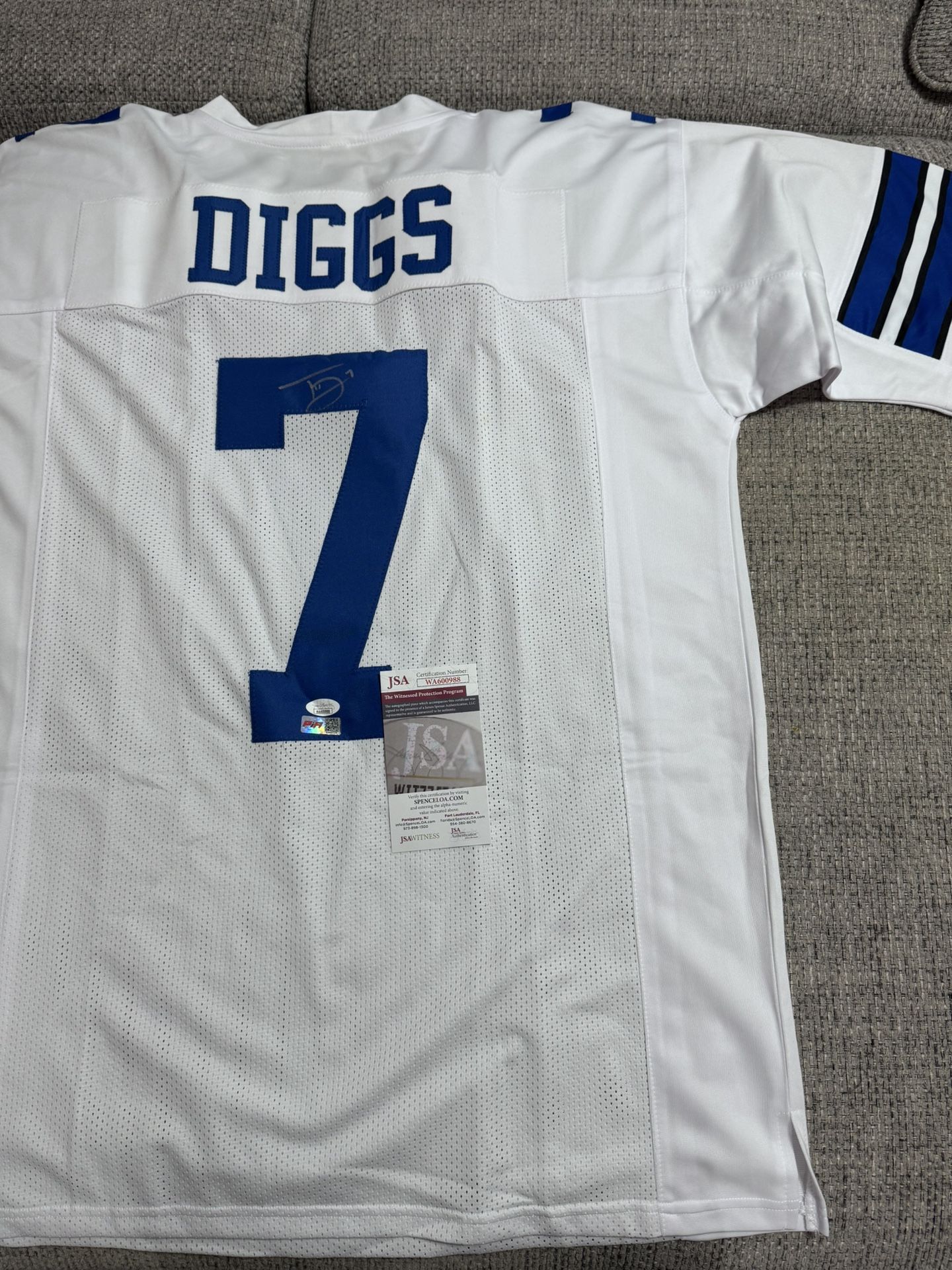 Trevon Diggs Signed Autograph Custom Jersey - JSA COA - Dallas Cowboys