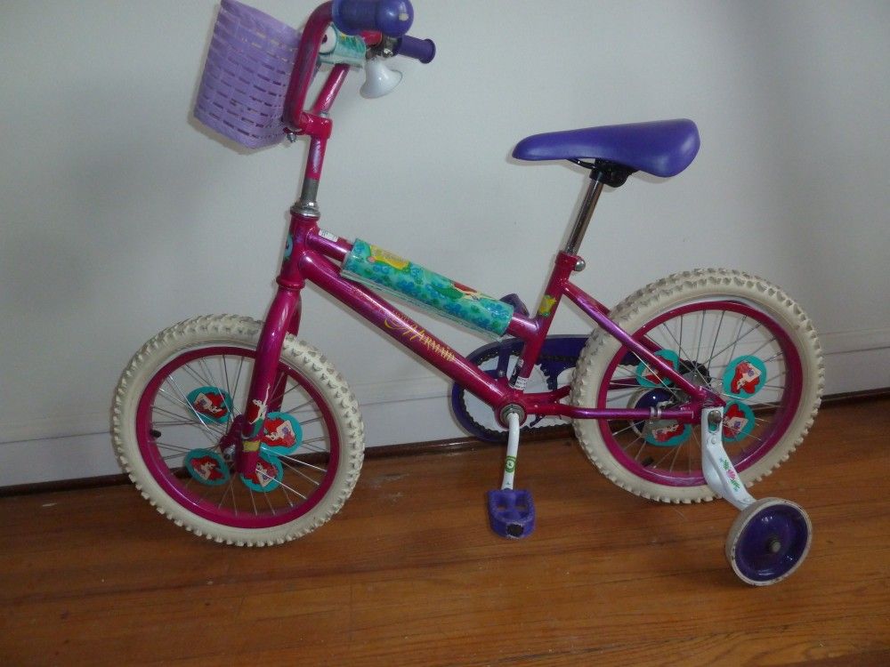 Disney Little Mermaid 16 Inch Girls Bike