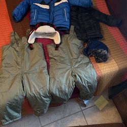 Toddler Snow Bibs And Jackets Size 3t