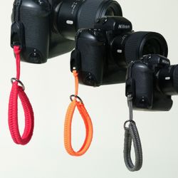 Camera Wrist Strap for DSLR Mirrorless, Braided Red, Gray or Orange, Peak Design Quick Release
