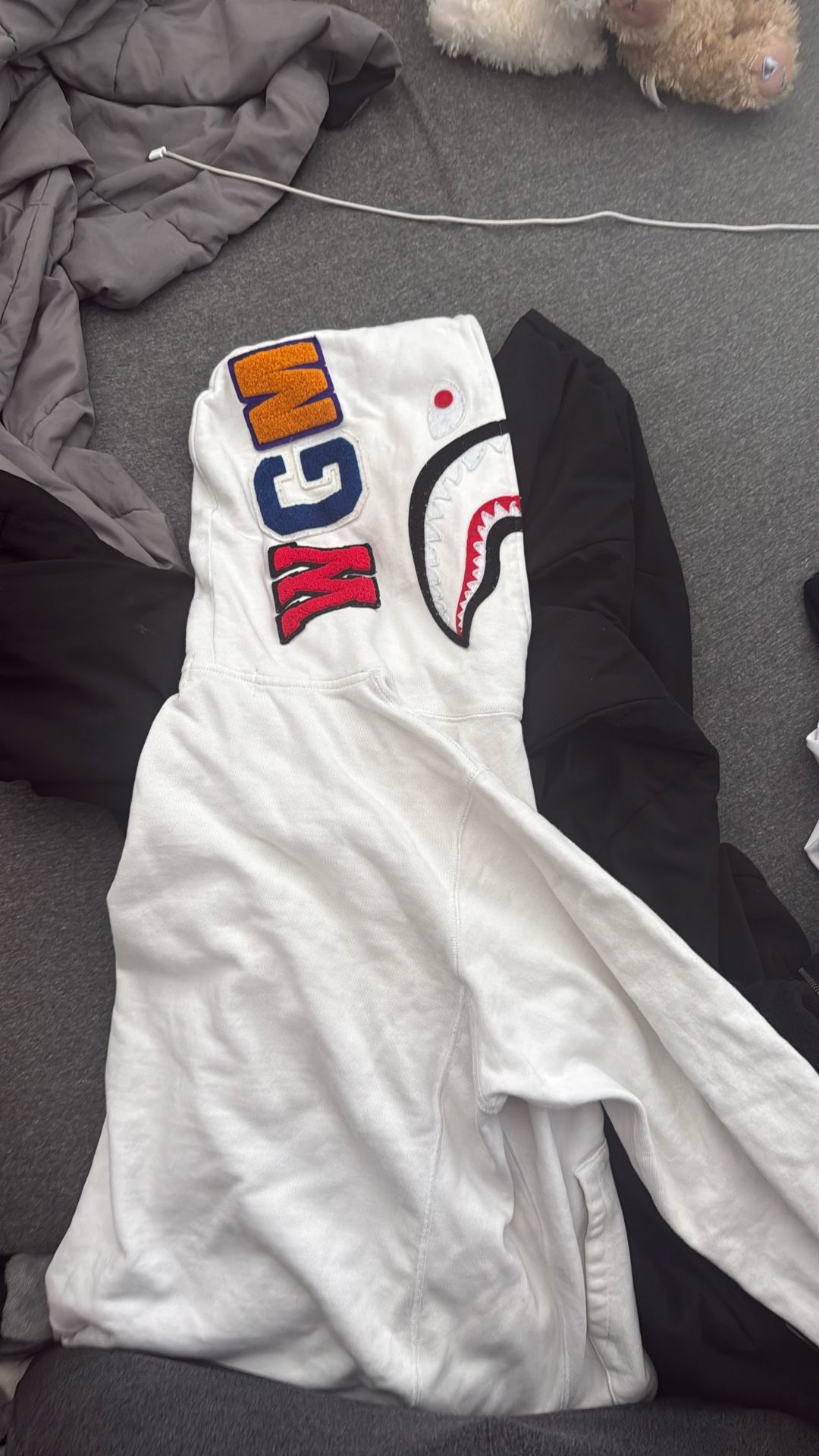Bape Hoodie White 