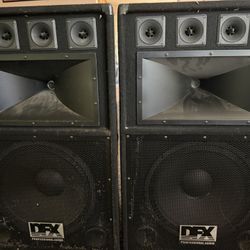 Dfx Professional Audio Speakers (set Of 2) 