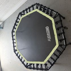 Trampoline - OneTwoFit 48" Silent Fitness Trampoline - Bungee Rebounder