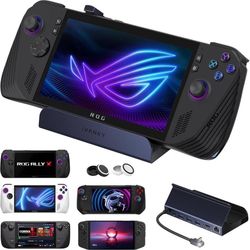 new 8-in-1 Docking Station 4K@144Hz for ASUS ROG Ally X/Valve Steam Deck OLED/Lenovo Legion Go S/MSI Claw, ROG Alloy/Stream Deck Dock Hub, HDMI 2.1, 1