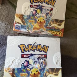 Two Sealed Pokemon Surging Sparks Booster Box 