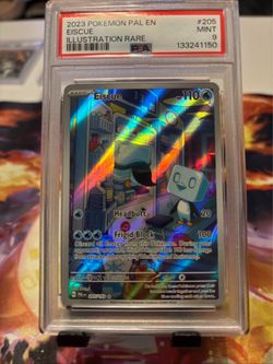 2023 POKEMON PAL EN-PALDEA EVOLVED ILLUSTRATION RARE #205 EISCUE PSA 9.