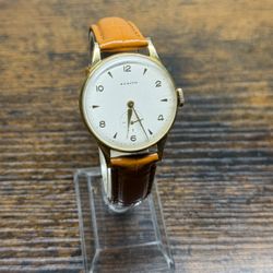 Vintage Zenith 18k Solid Gold Men’s Watch Running