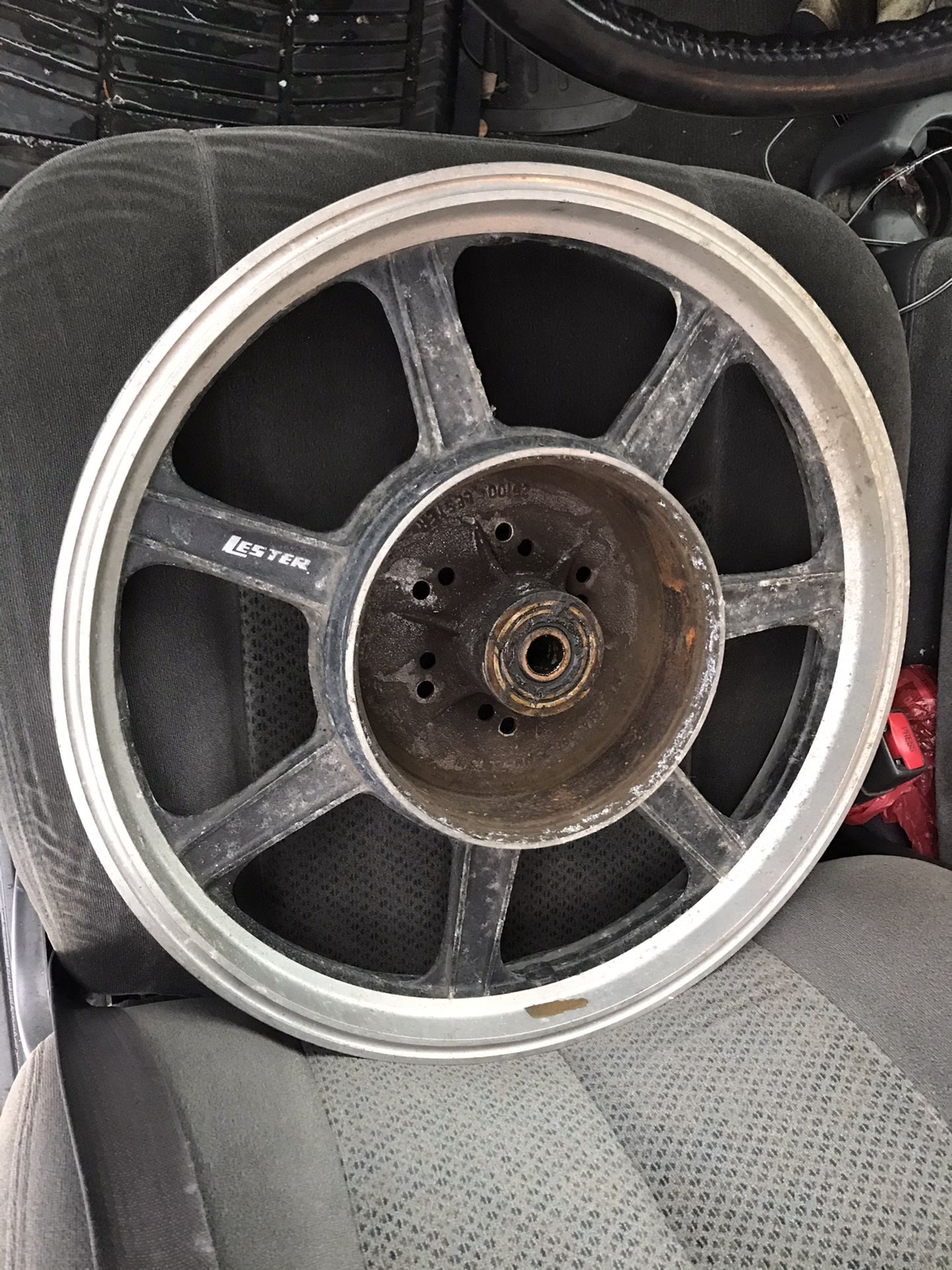 Lester aluminum wheel for a Kawasaki Z1