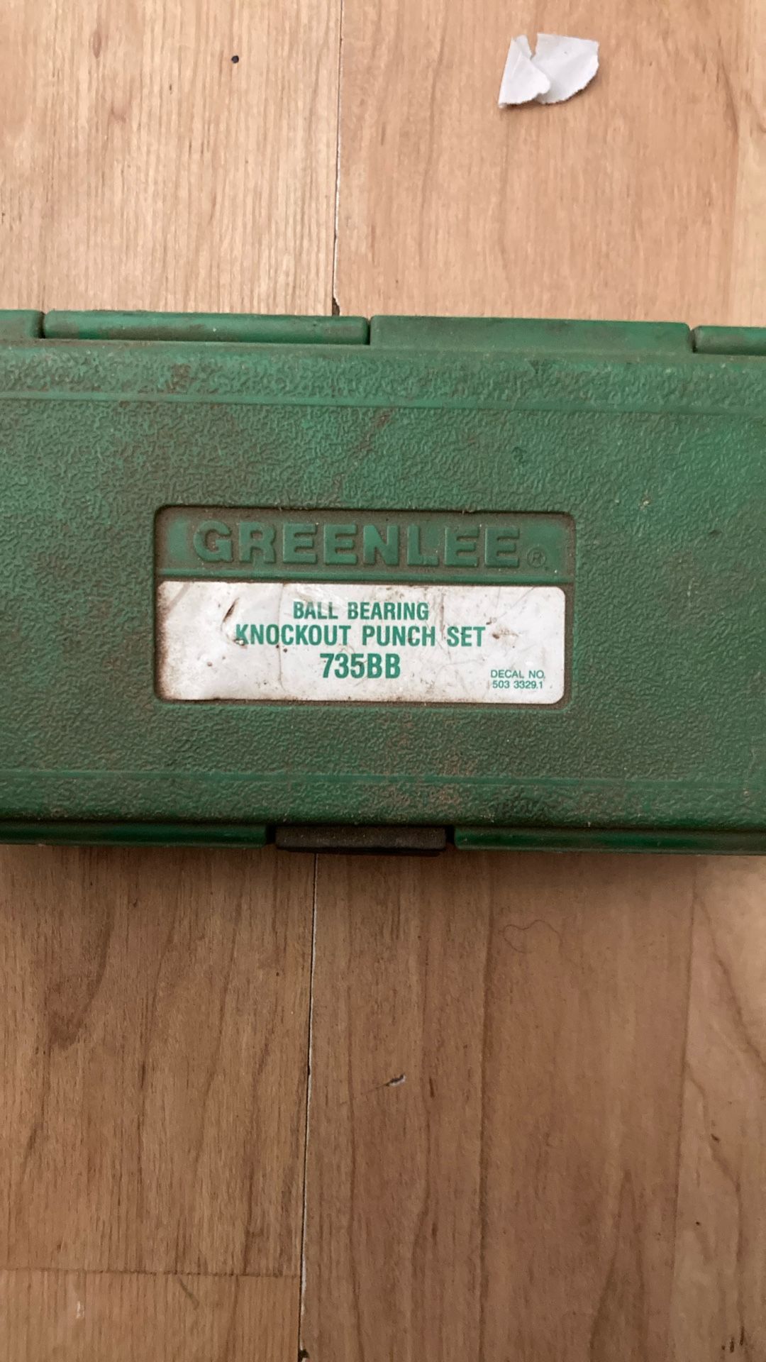 Green Lee Ball Bearing Knock Out Punch Set 735BB