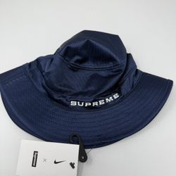 Supreme x Nike Dazzle Crusher Navy Bucket Hat