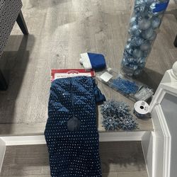 Blue Christmas Tree Decoration 