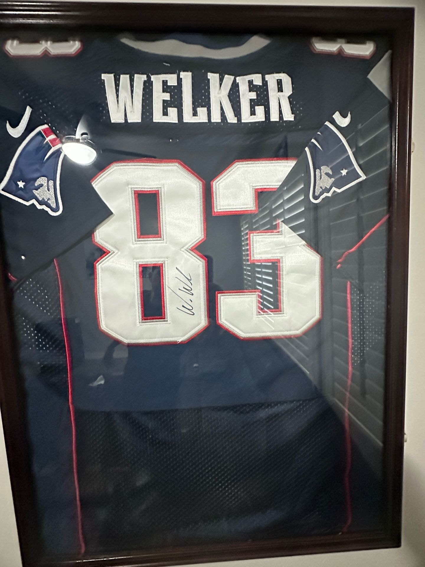 New England Patriots Signed Wes Welker Jersey
