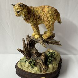 Franklin Mint Official Parks Conservation Figures Grizzly Bear, Polar Bear, Big Horn Sheep, Grey Wolf, Bobcat, The Red Fox, The Ten Point Buck  