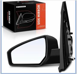 Power Movement Black Driver Side View Mirror For 2007-2012 Nissan Sentra