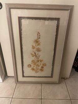 Dried flower art
