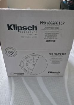 New in the box Klipsch PRO-180RPC LRC speakers