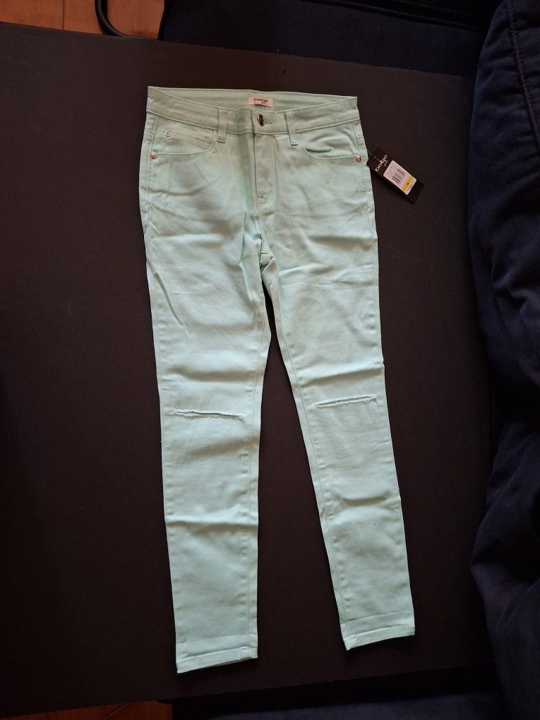NEW Bebe girls jeans light blue - size 14