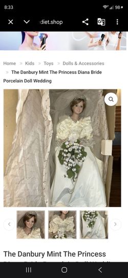 The Danbury Mint Princess Diana Bride Porcelain Doll