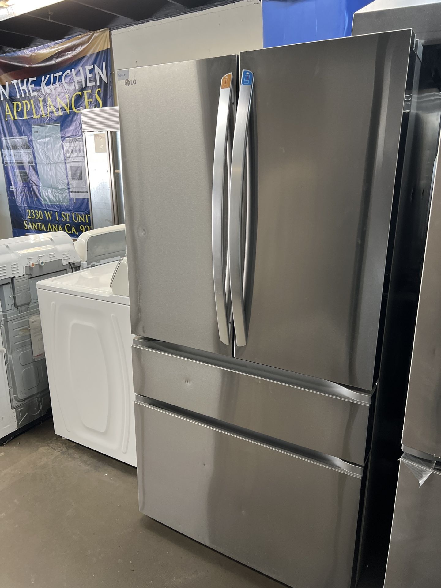 New Open Box Lg Four Door Refrigerator Stainless Steel