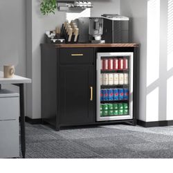 Coffee Bar With Mini Fridge Space 