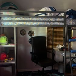 Metal Frame Loft Bed