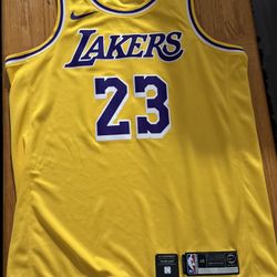 LeBron James LA Lakers Nike Swingman Jersey (48)