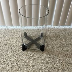 Brooks Cross Bar Hurricane Candle Holder by Pottery Barn