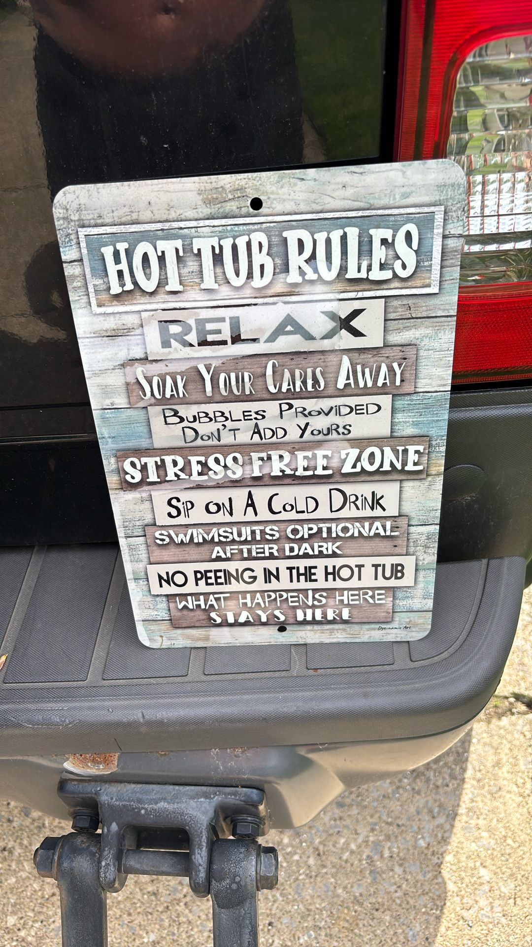 Hot Tub Sign