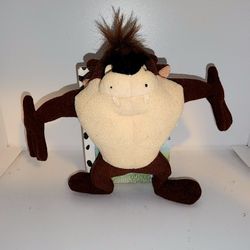 Vintage Tasmanian Devil Taz plush cover mini book