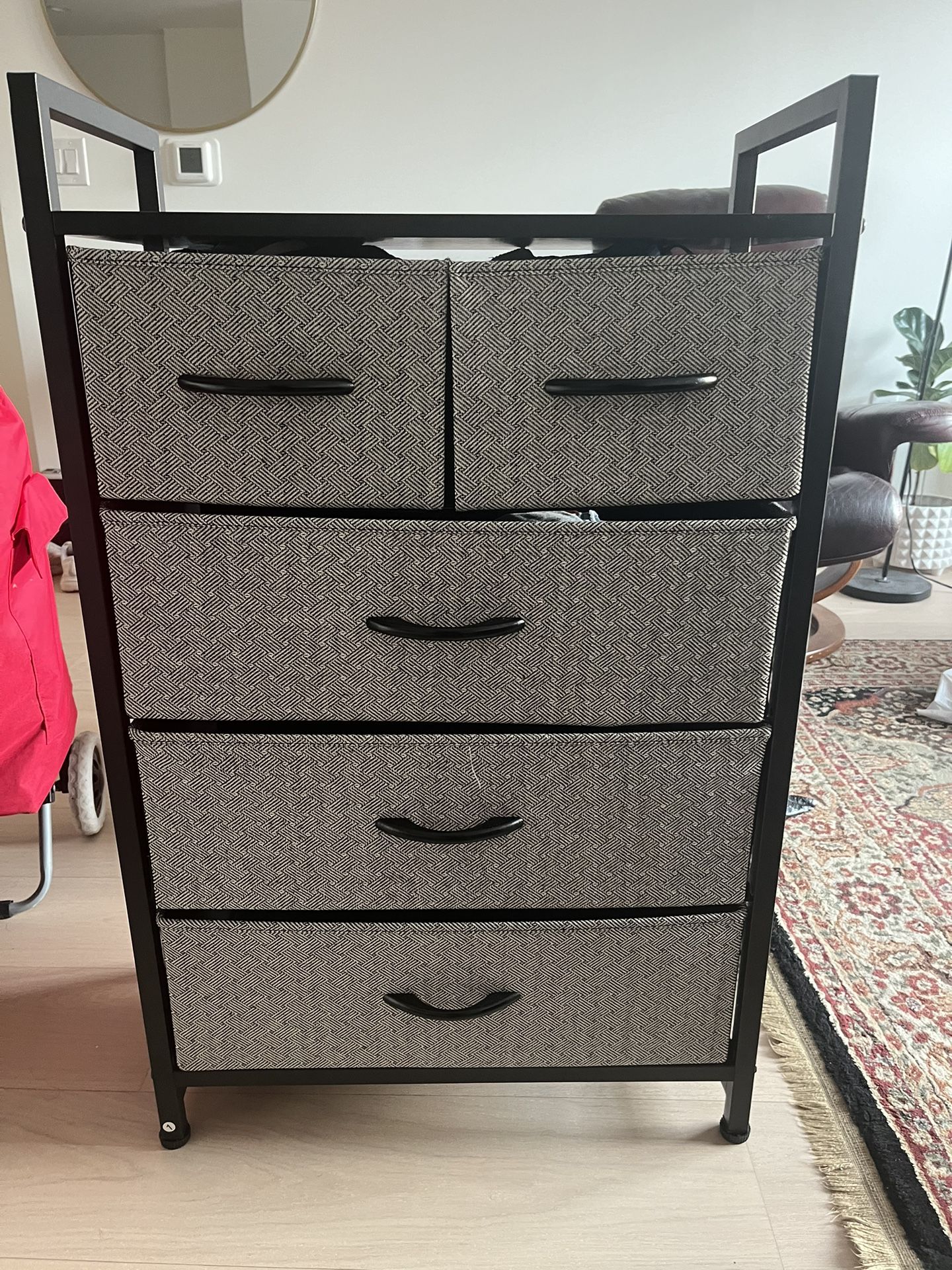 5 Drawer Grey Storage