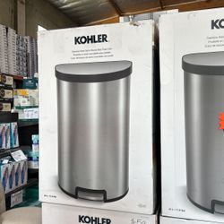 Kohler Stainless Steel Semi-Round Step Trash Can 45L/11.8Gal